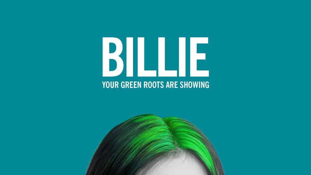 EPIC The Irish Emigration Museum ad for Billie Eilish: "Billie, your green roots are showing"