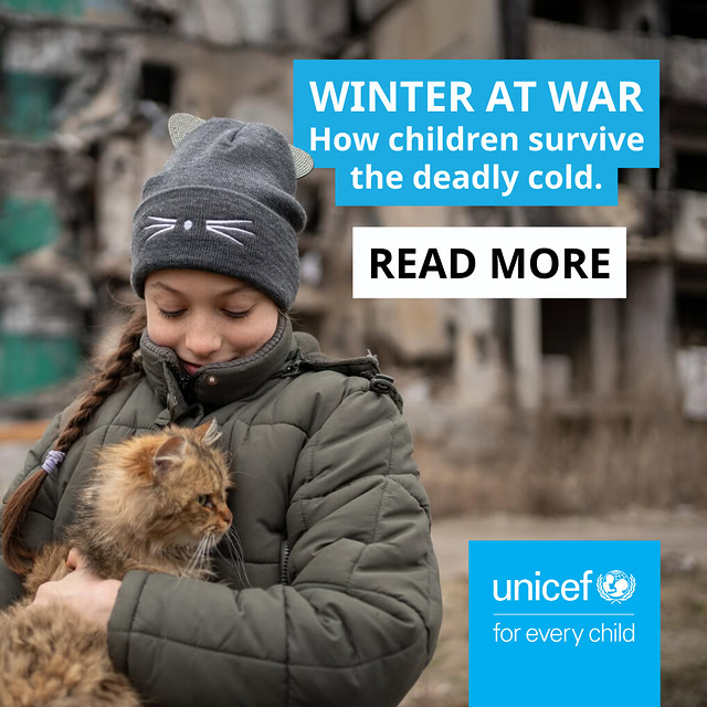 UNICEF Ireland Winter at War Meta ad: how children survive the deadly cold